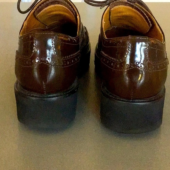 Dolce Vita Brown Patent Oxfords With Chunky Sole - Picture 3 of 11